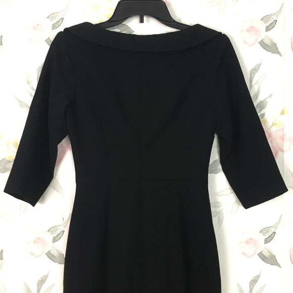 Mary Crafts Black Hourglass Dress womens XS 0 Business Cosplay Collared Neck - Picture 7 of 11